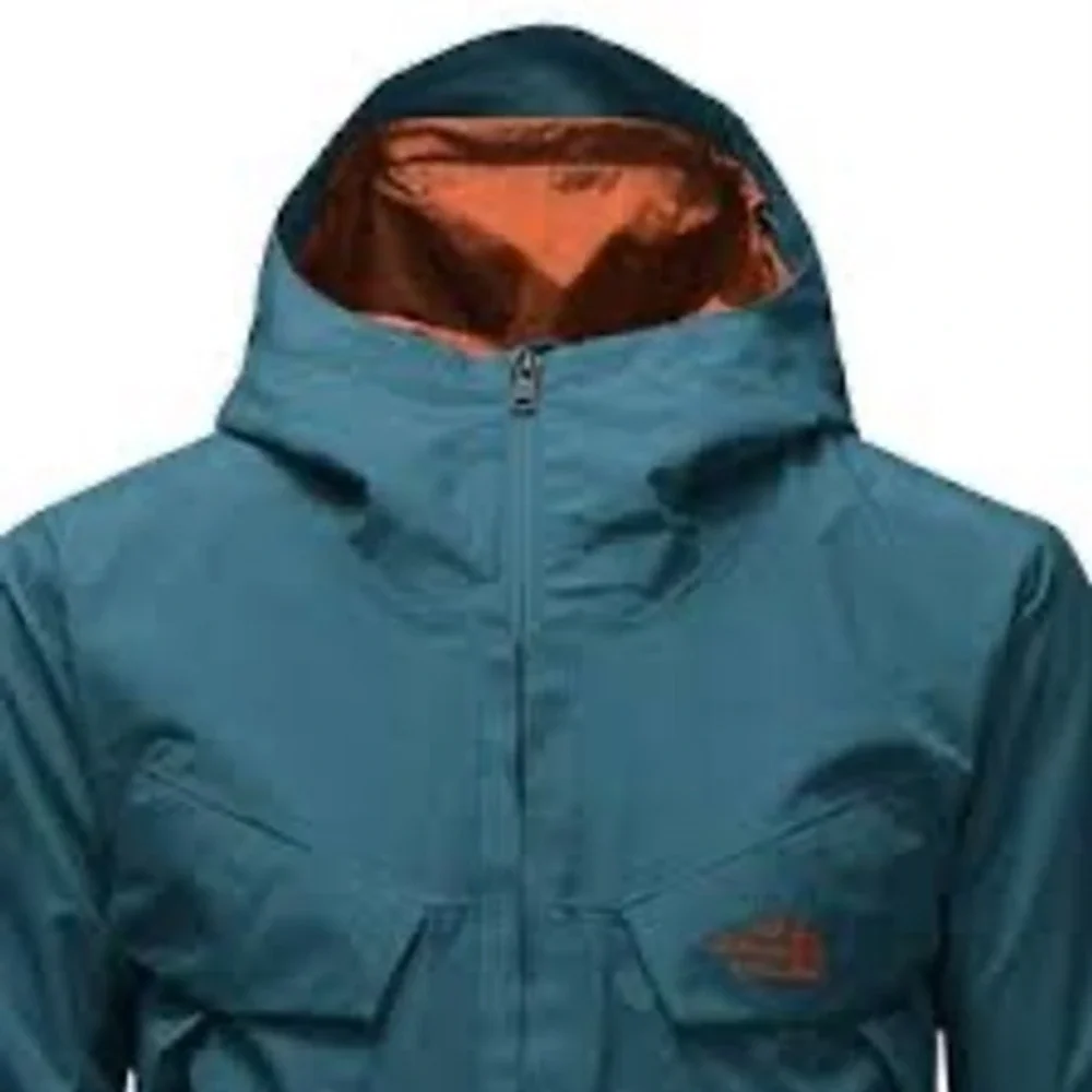 The North Face Mens XXL Blue Ski Snowboard Jacket Hooded Powder Skirt NF0A2TJX